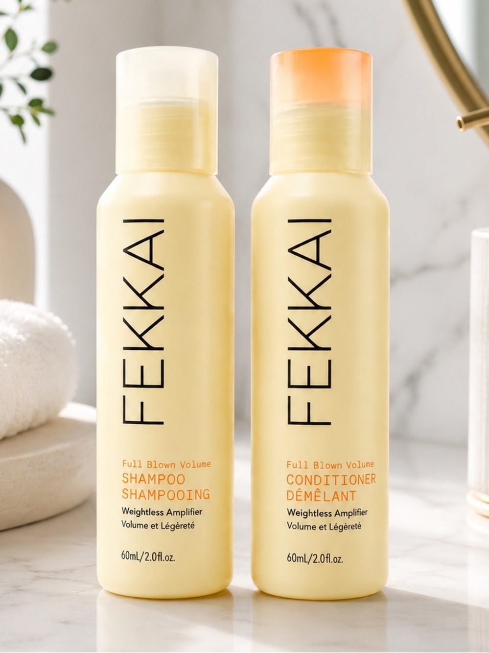 Fekkai Full Blown Volume Shampoo & Conditioner Travel Size Set | 2 oz / 60 mL Ea